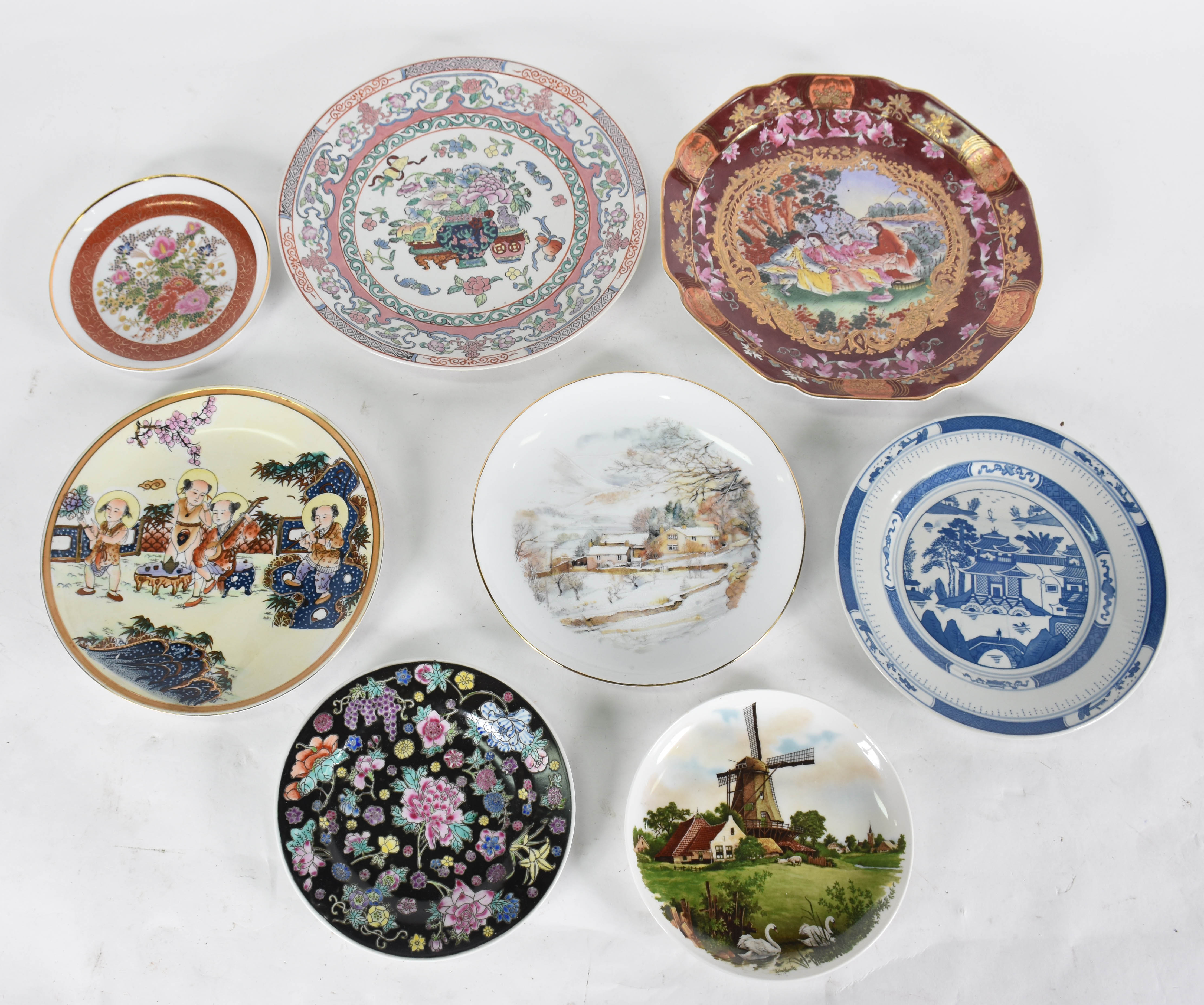 Oito pratos de porcelana Chinesa . - foto 1 de 2