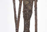 FRANZ MÜLLER - MUNSTER ( 1837/1936), D. Quixote - Escultura  de metal, representando D. Quixote.  Assinada ( medida total com a base 1, 50 cm.)