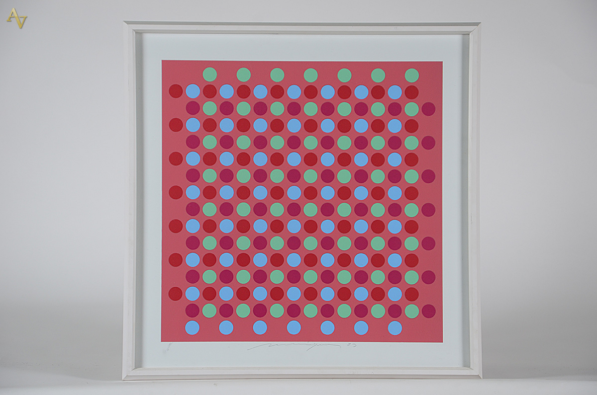 ALMIR MAVIGNIER - Composition de 73 - serigrafia - 50 x 50 - Datado... - foto 1 de 5