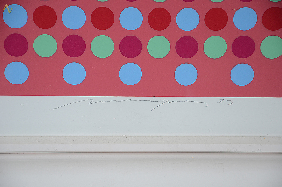 ALMIR MAVIGNIER - Composition de 73 - serigrafia - 50 x 50 - Datado... - foto 3 de 5