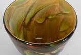 Cachepot de Murano em cores mescladas. - Cachepot de Murano em cores mescladas.