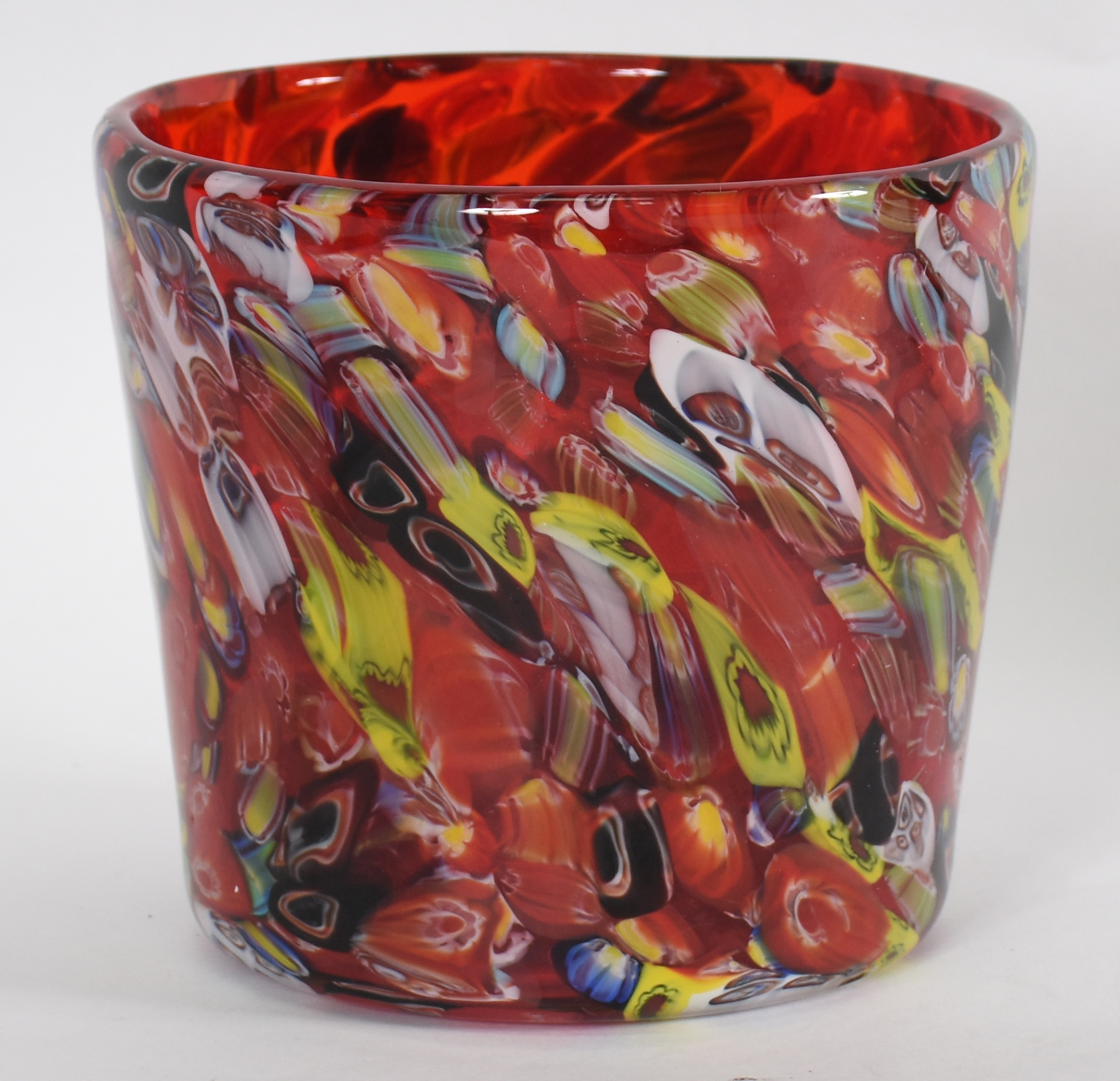 Cachepot de Murano "milifiori" em policromia. - foto 1 de 3