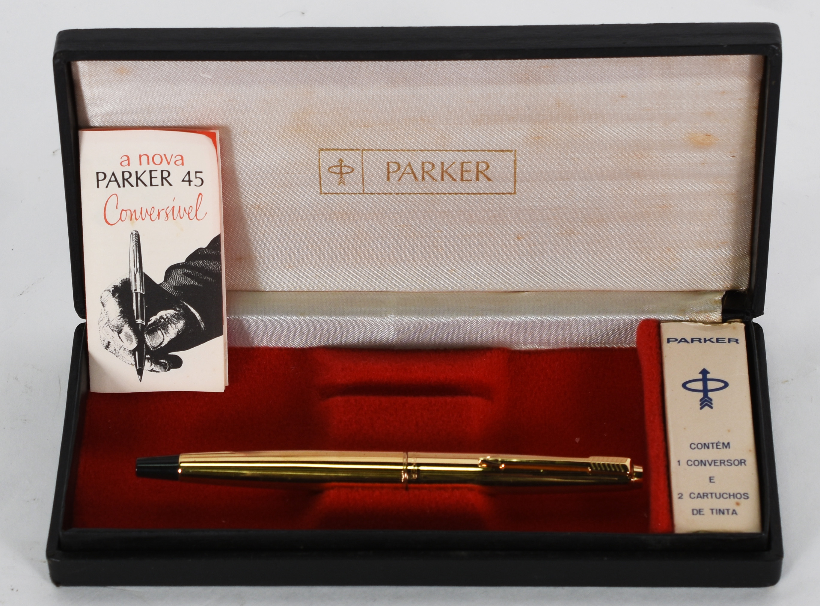 Caneta tinteiro Parker 45, "Conversível", no estojo original . - foto 1 de 6