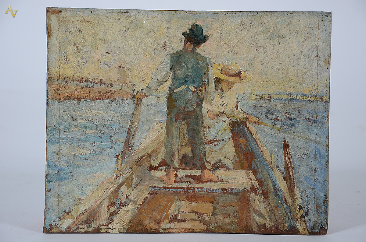 SEM ASSINATURA - Figuras no barco - osm - 20 x 25