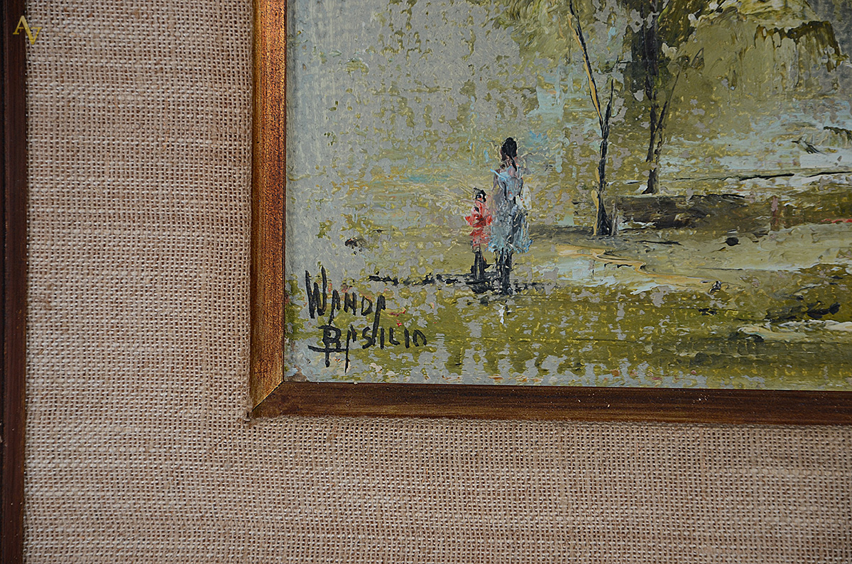 WANDA BASILIO - Paisagens - 2 quadros - ost - 19 x 33 / 19 x 27 - foto 3 de 4
