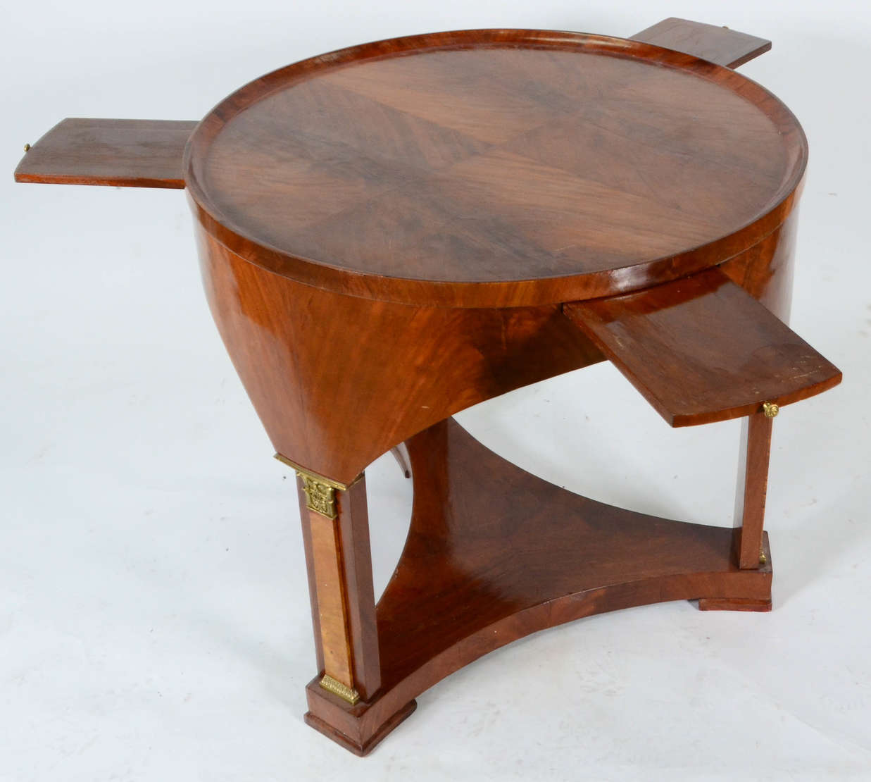 Mesa “Biedermeier” – Formato redondo – Madeira de lei – Trempe... - foto 2 de 3