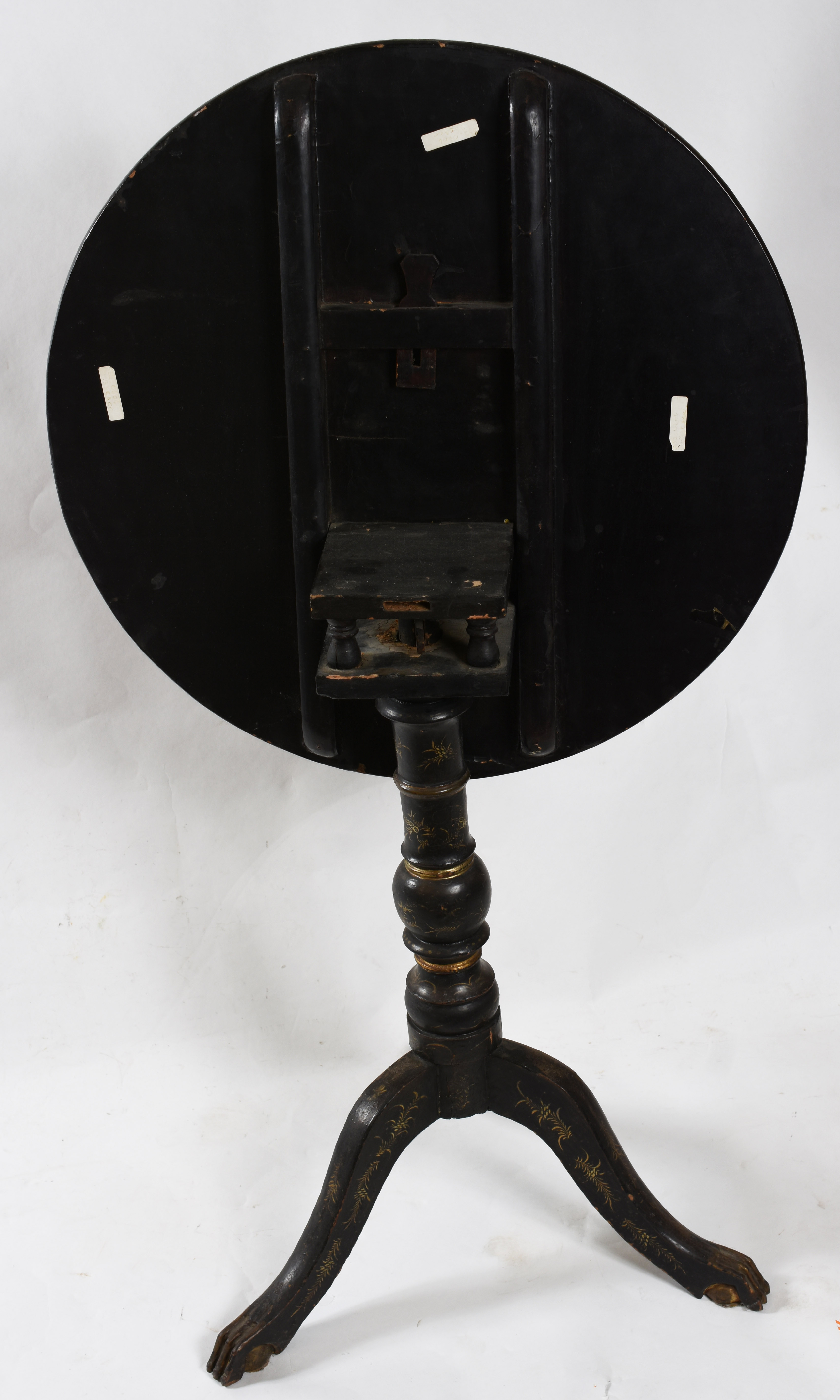 Mesa tilt top “Chinoiserie” - oriental – Tampo basculante – Base com... - foto 4 de 4