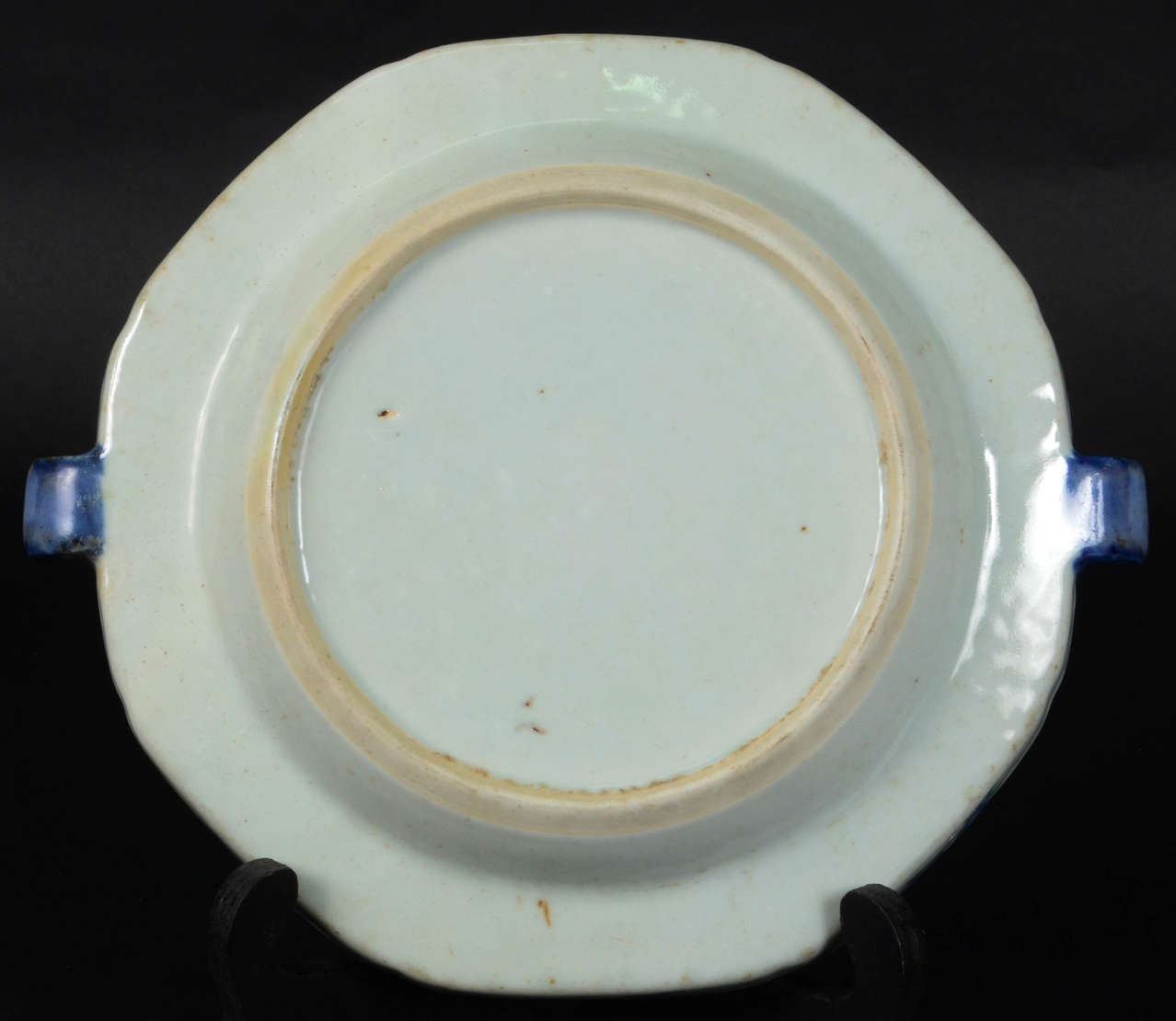 Prato “Rechaud” – Porcelana chinesa dita Macau - Decoração em azul... - foto 2 de 3