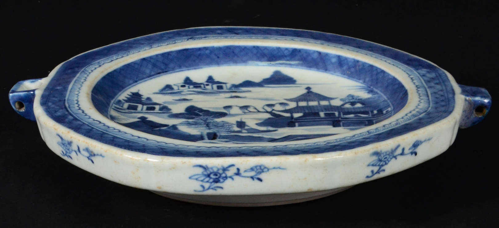 Prato “Rechaud” – Porcelana chinesa dita Macau - Decoração em azul... - foto 3 de 3