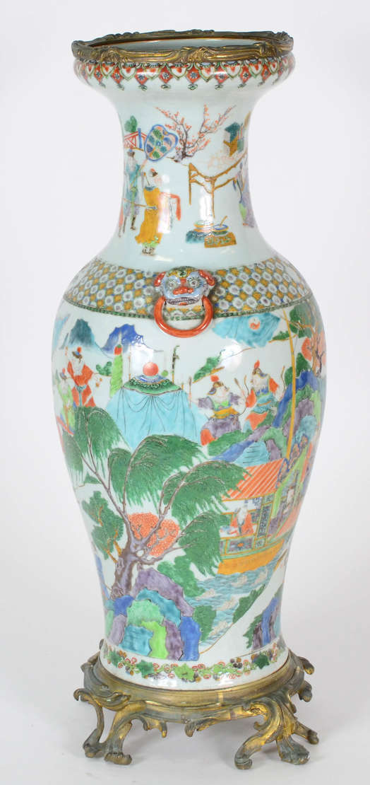 Jarrão Chinês – Porcelana chinesa – Decoração com cenas de batalha em... - foto 2 de 4