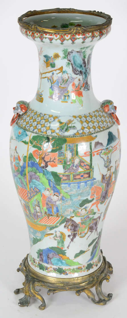 Jarrão Chinês – Porcelana chinesa – Decoração com cenas de batalha em... - foto 3 de 4