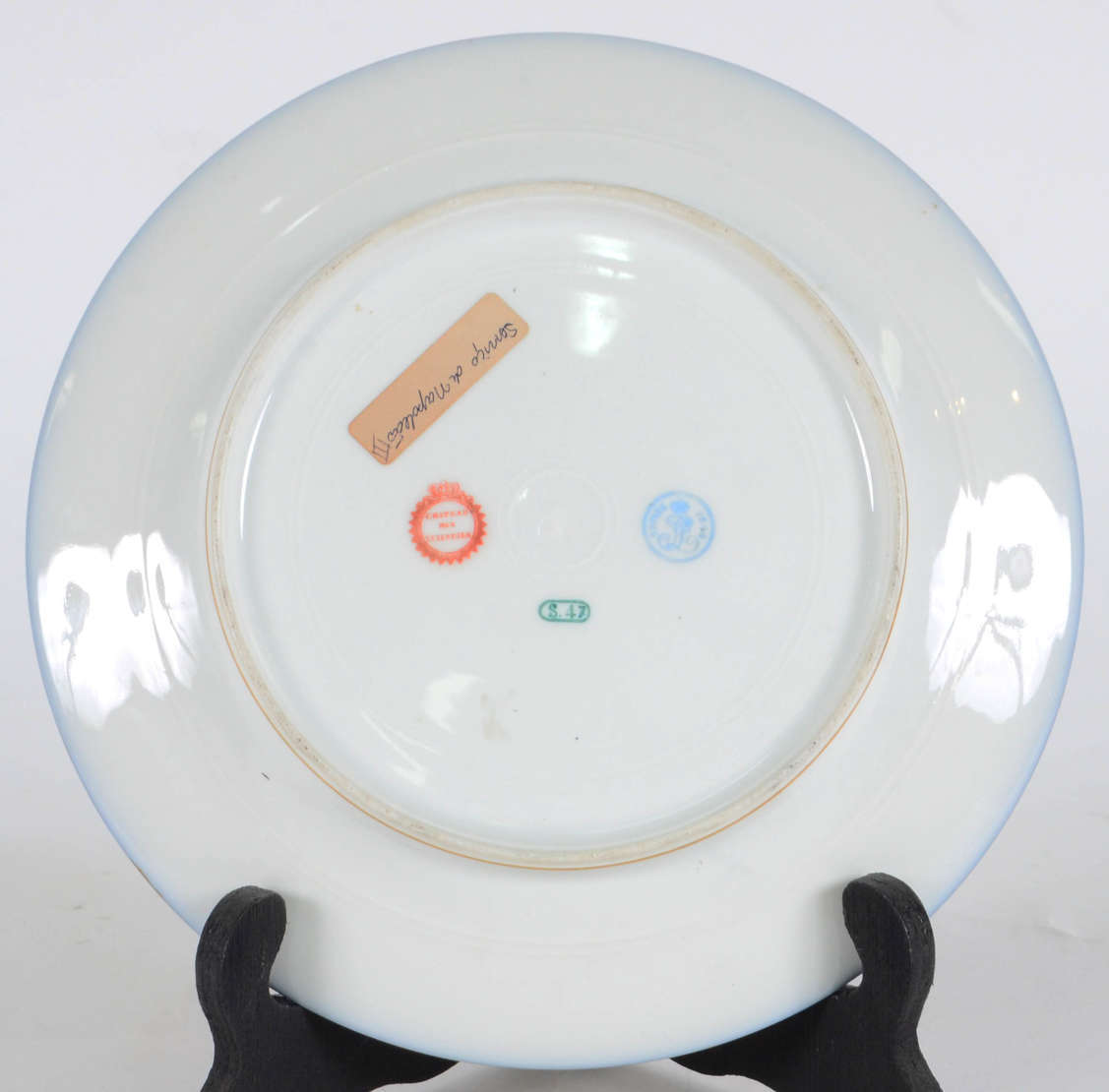 Prato brasonado – serviço de Napoleão III – Porcelana de Sèvres –... - foto 2 de 2