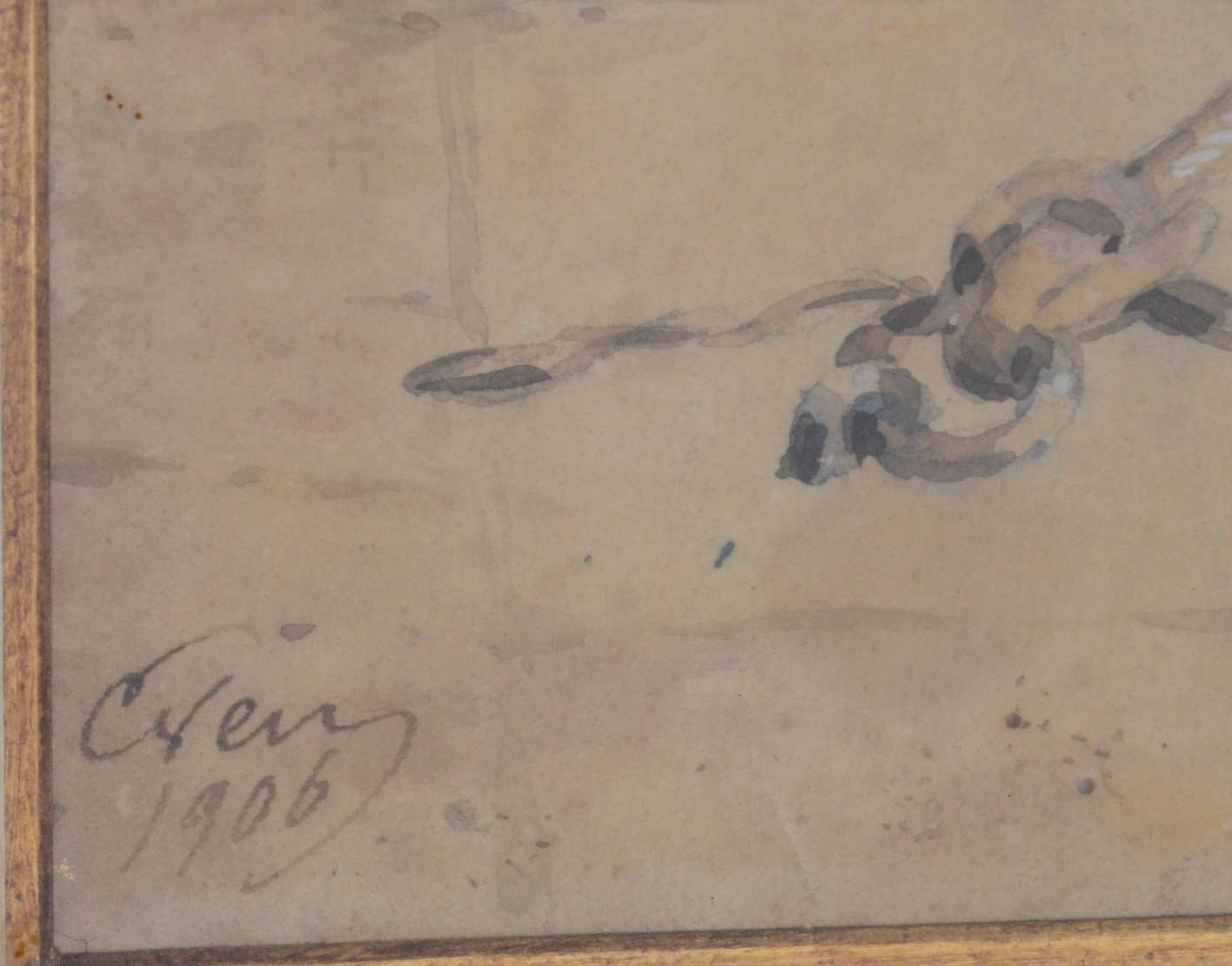 OLSSON, Julius (1864 – 1942) “Le Vieux Port de Marseille” – duas... - foto 3 de 5