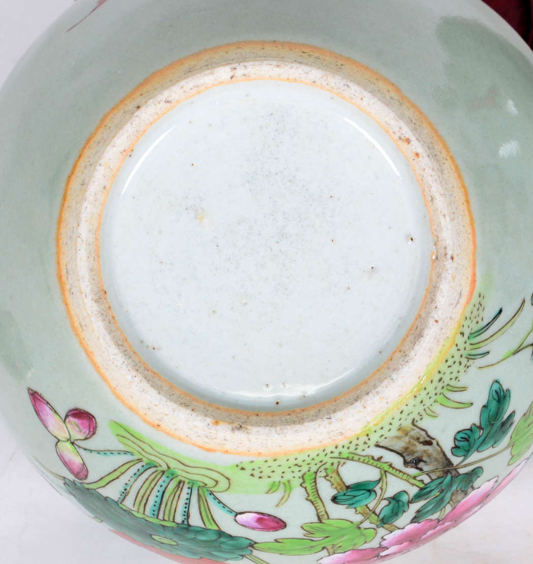 Par de potiches – Porcelana chinesa celadon – Decoração floral nas... - foto 6 de 6