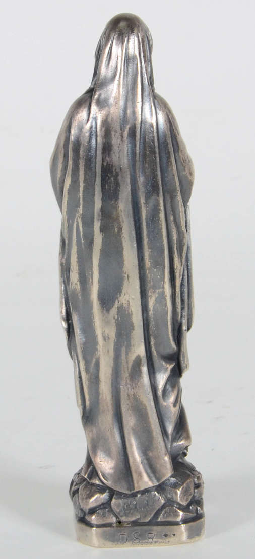Arte Sacra – Imagem de N. S. de Lourdes – Escultura Francesa – Prata... - foto 3 de 6