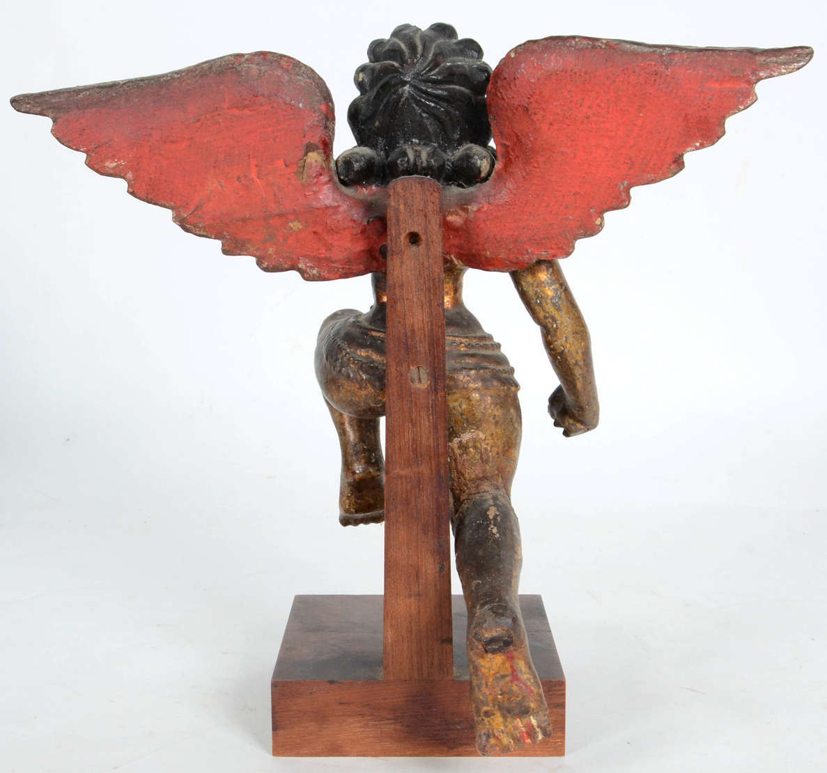 Arte Sacra – Anjo Indo francês da colônia de Pondichérie – Madeira... - foto 3 de 4