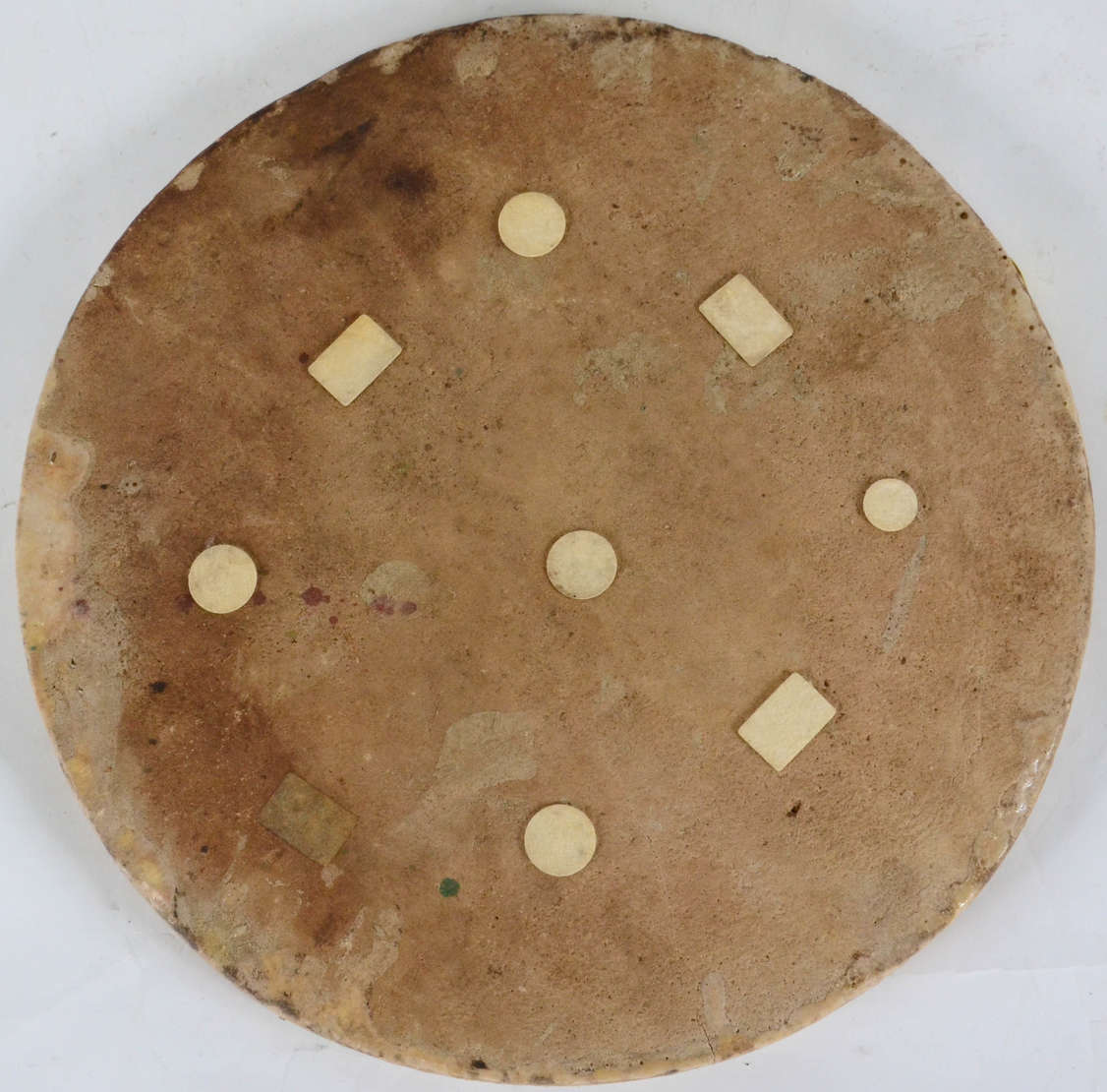 Cerâmica persa – Placa circular –Cerâmica vitrificada – Decoração com... - foto 2 de 2