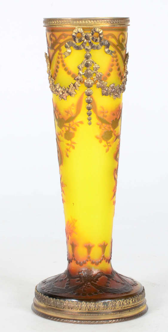 Abel Combe –Vaso em pasta de vidro em tons âmbar – Decoração em... - foto 1 de 5
