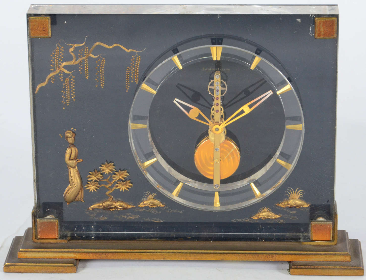 Jaeger le Coultre – Relógio suíço de mesa – Decoração em ouro sobre... - foto 1 de 5