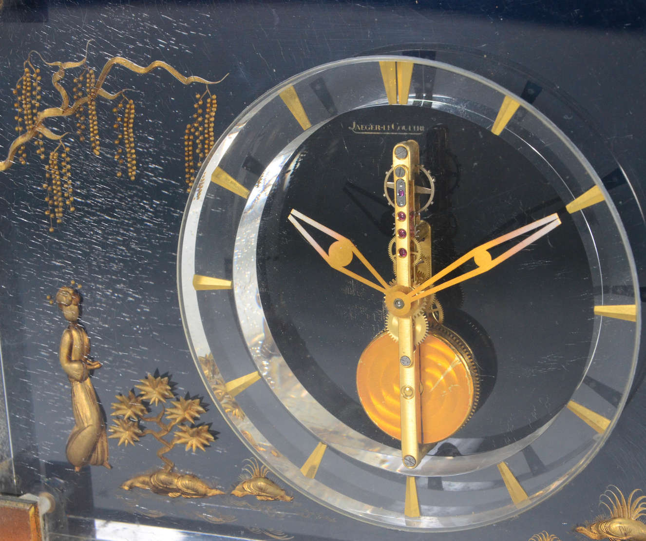Jaeger le Coultre – Relógio suíço de mesa – Decoração em ouro sobre... - foto 3 de 5