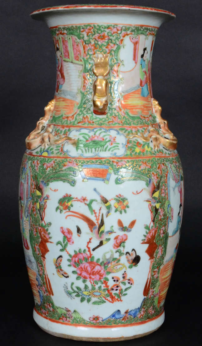 Jarrão – Porcelana chinesa – Decoração dita “Mandarim” nas cores da... - foto 3 de 5