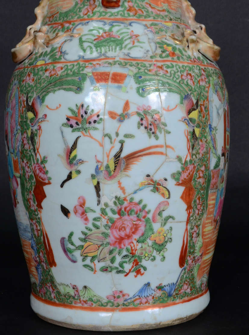 Jarrão – Porcelana chinesa – Decoração dita “Mandarim” nas cores da... - foto 5 de 5
