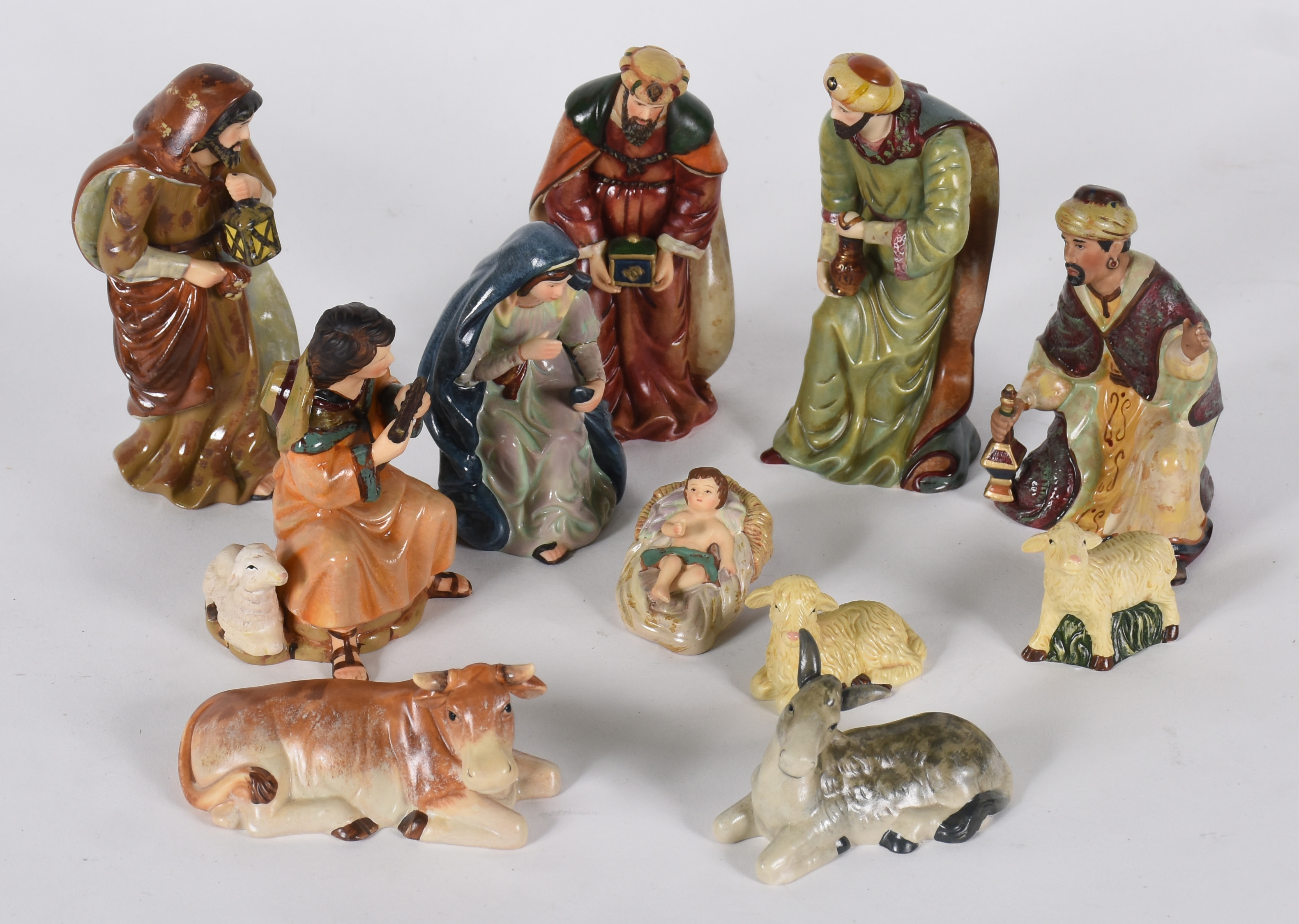 Presépio de porcelana Espanhola com 11 peças . - foto 1 de 5