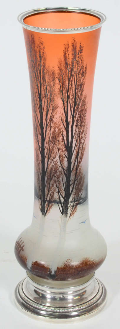MICHEL Paris – Vaso em pasta de vidro assinado – Decoração em tons... - foto 1 de 4