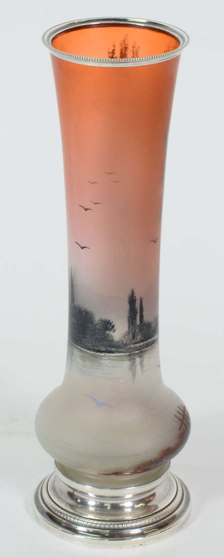 MICHEL Paris – Vaso em pasta de vidro assinado – Decoração em tons... - foto 2 de 4