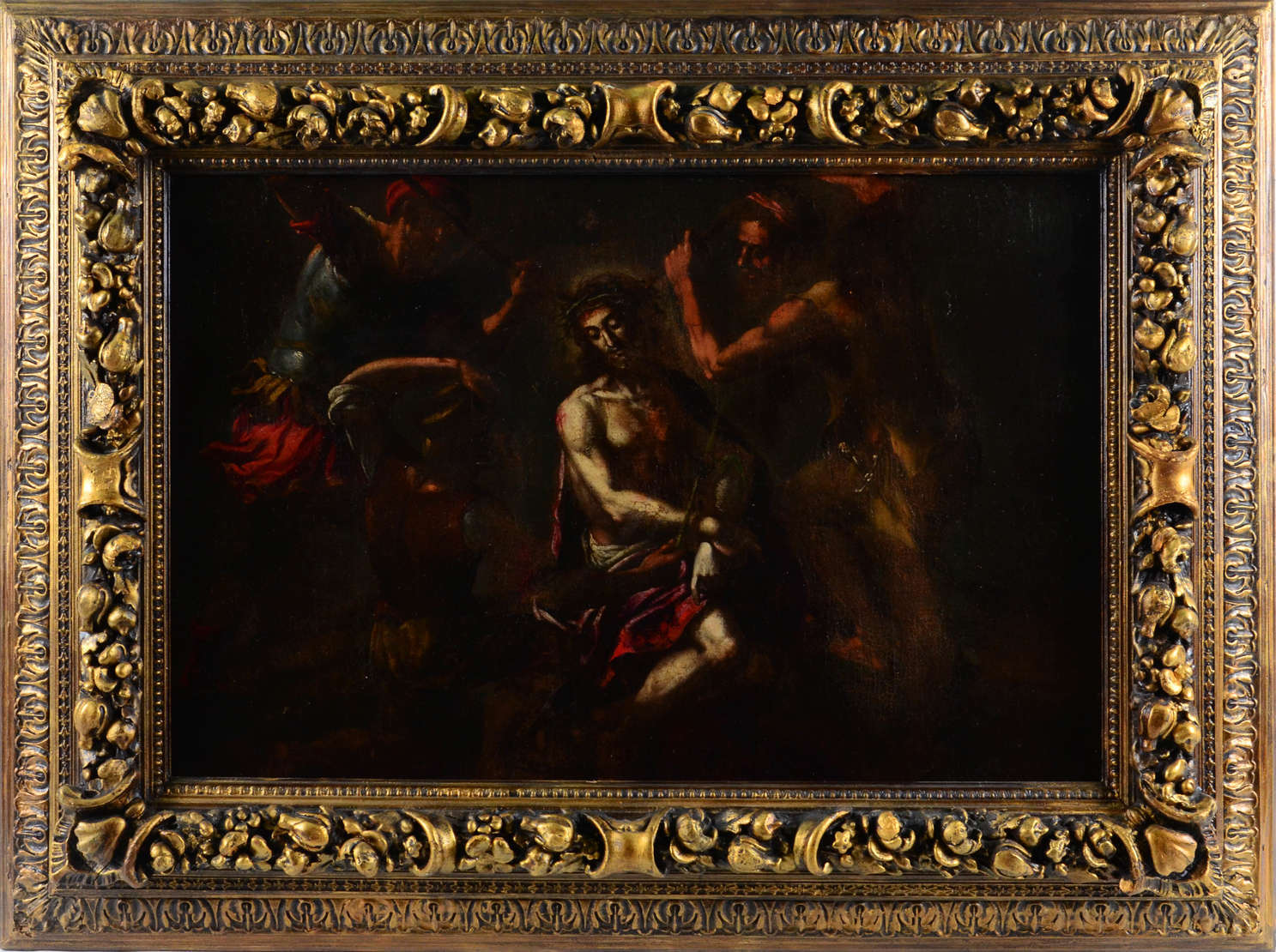 Flagelação de Cristo – Pintura barroca italiana com típica composição... - foto 1 de 2