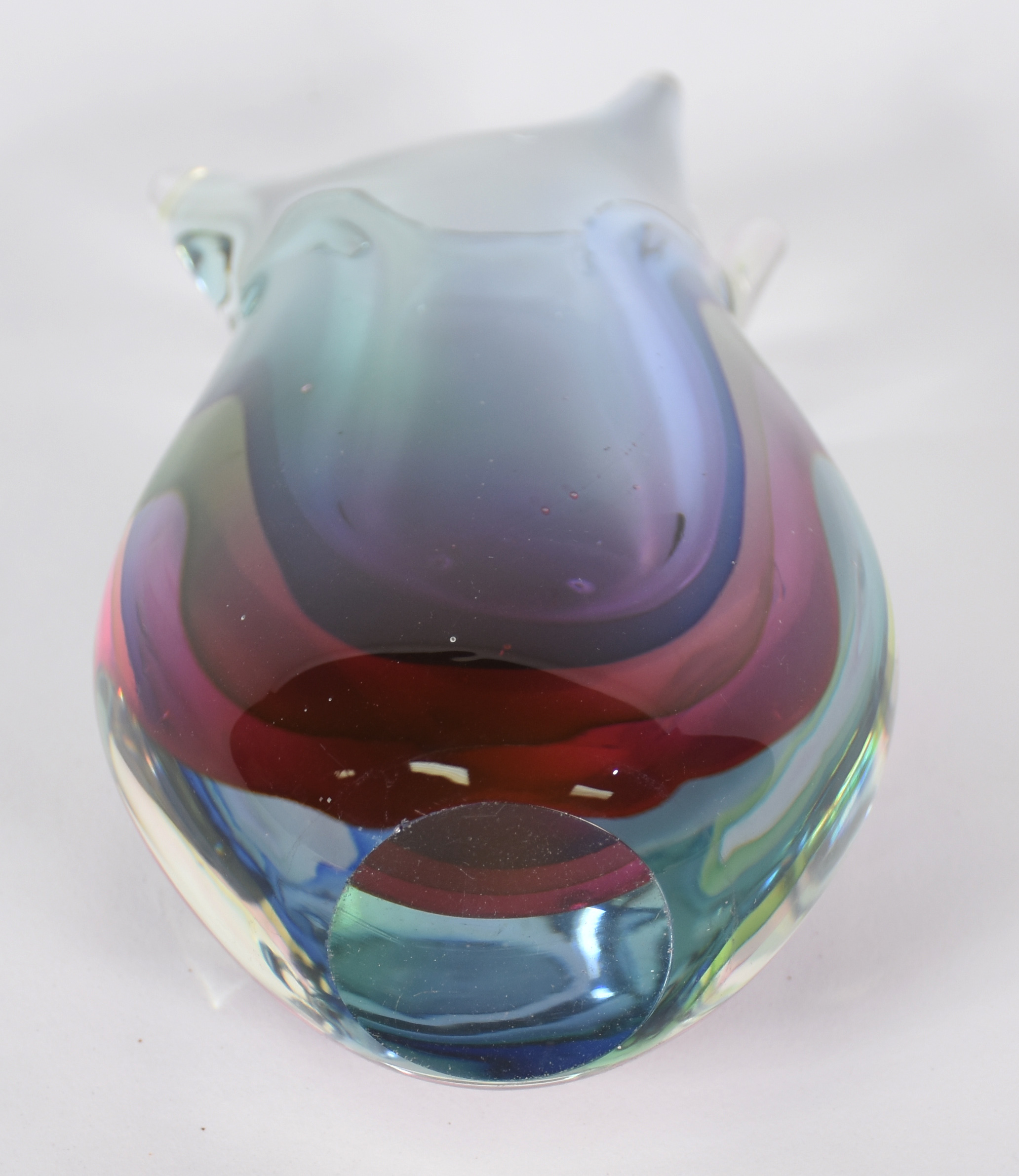 Jarro de cristal multicor "tipo" gota ( com pequeno defeito no vidro... - foto 4 de 4