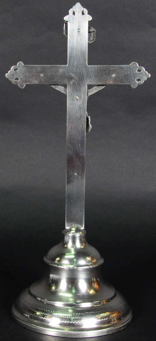 Crucifixo D. Maria – Prata colonial brasileira – Imagem do Cristo e... - foto 2 de 4