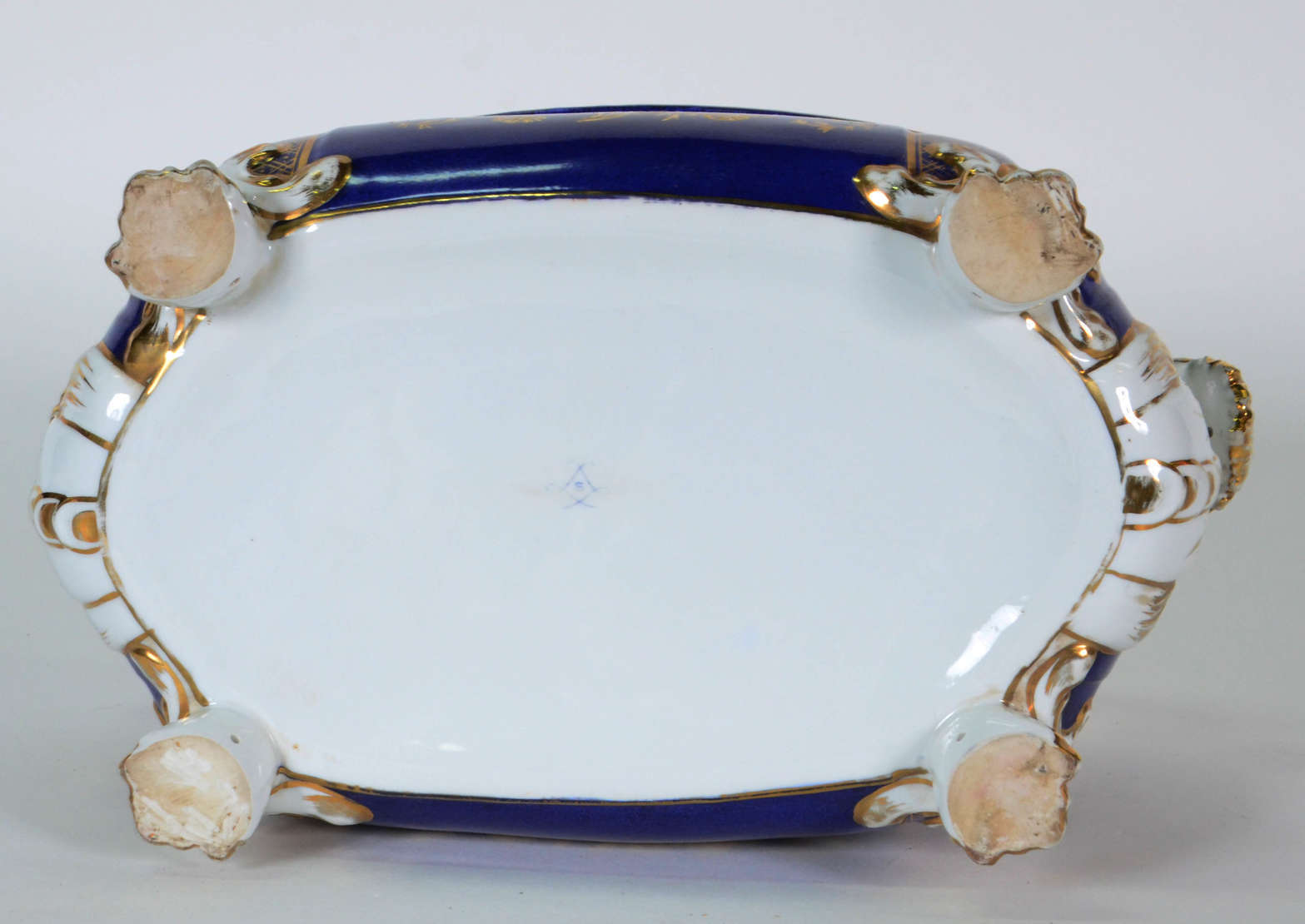 Floreira Luís XVI – Porcelana de Sèvres - Decoração com fundo azul... - foto 4 de 4