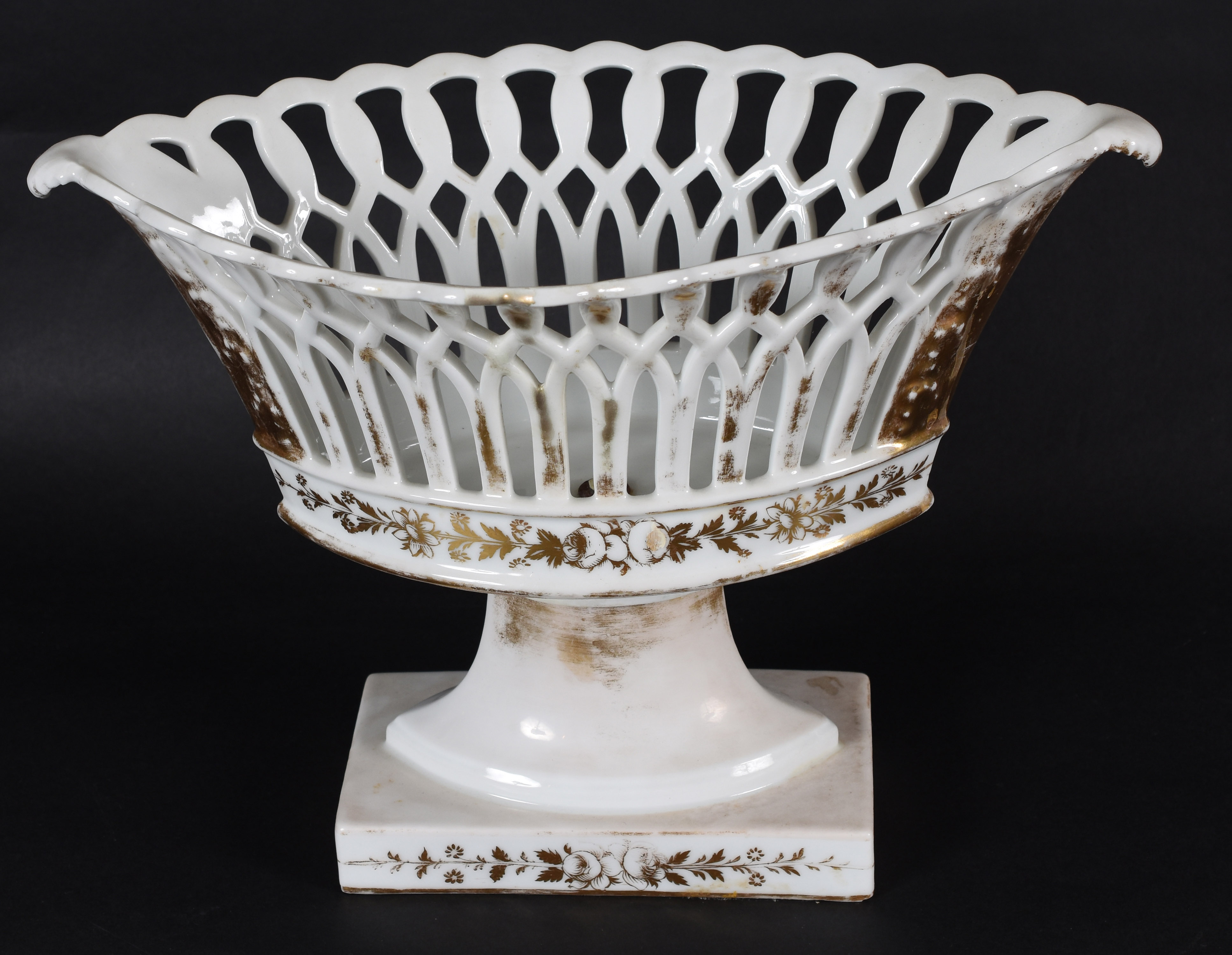 Terno de fruteiras/floreiras – Porcelana francesa “Velho Paris”... - foto 1 de 4