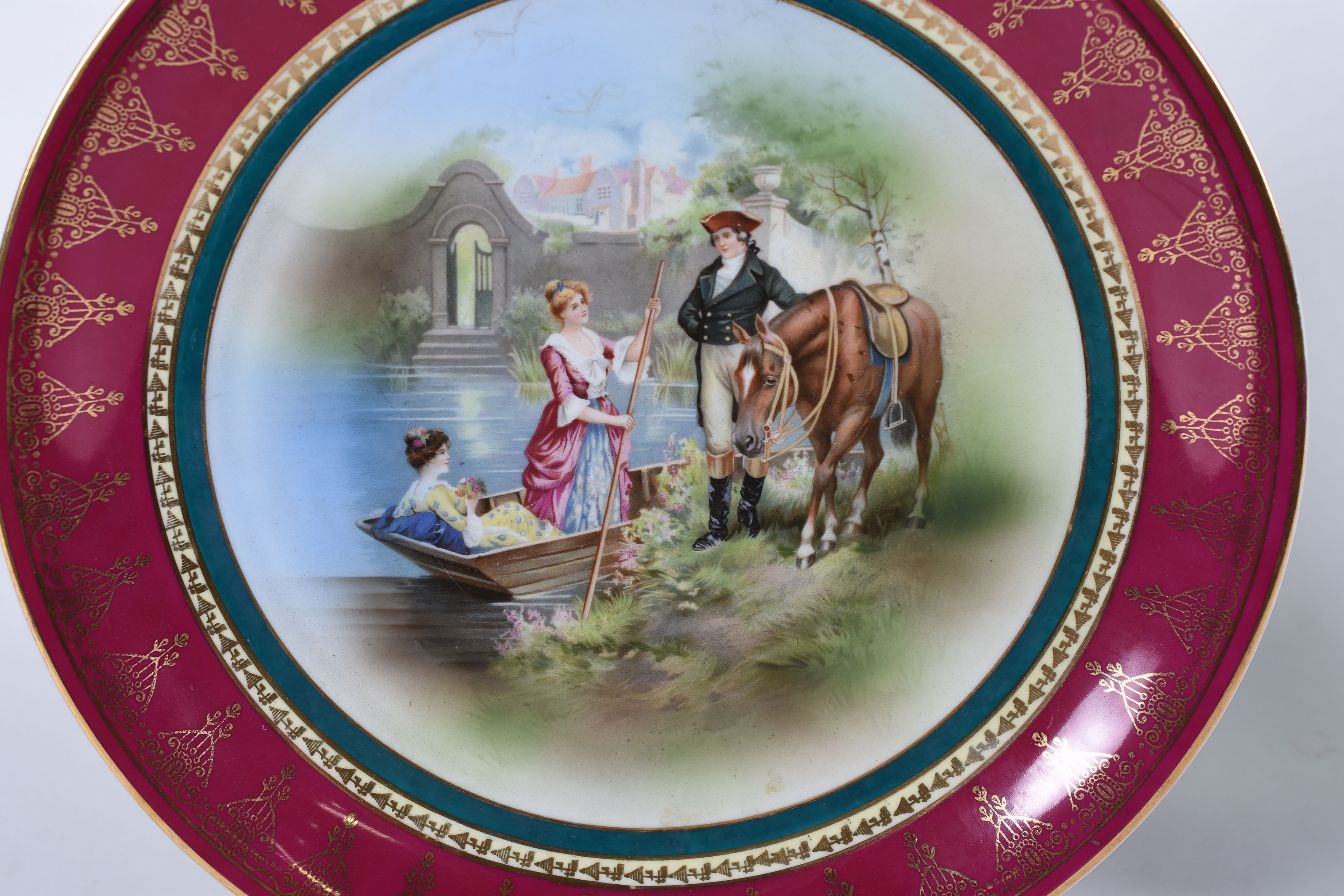 Par de medalhões em porcelana Alemã da Bavária , manufatura VAN... - foto 2 de 6