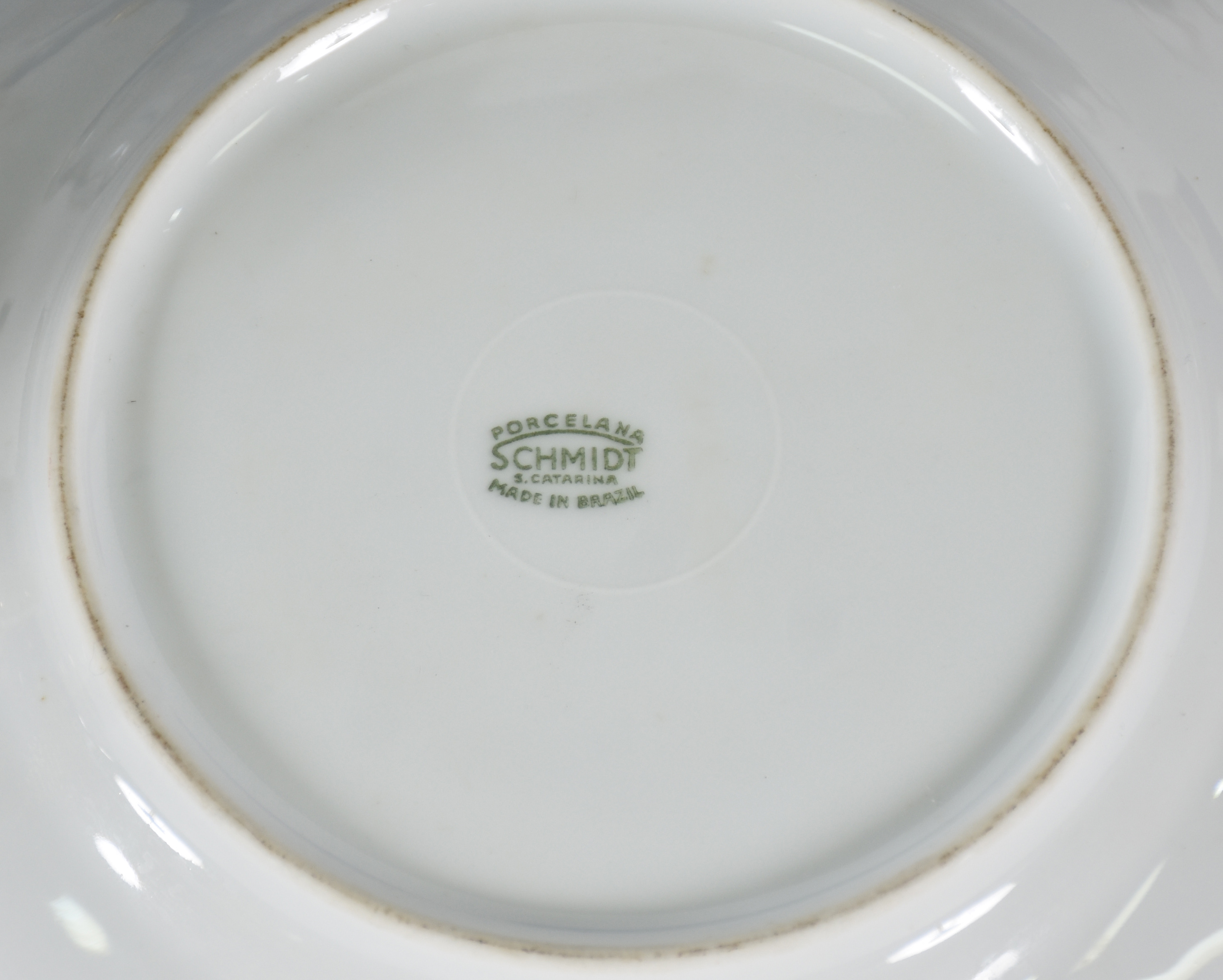 Aparelho de chá de porcelana Schmidt, ricamente decorado com faixas... - foto 5 de 5