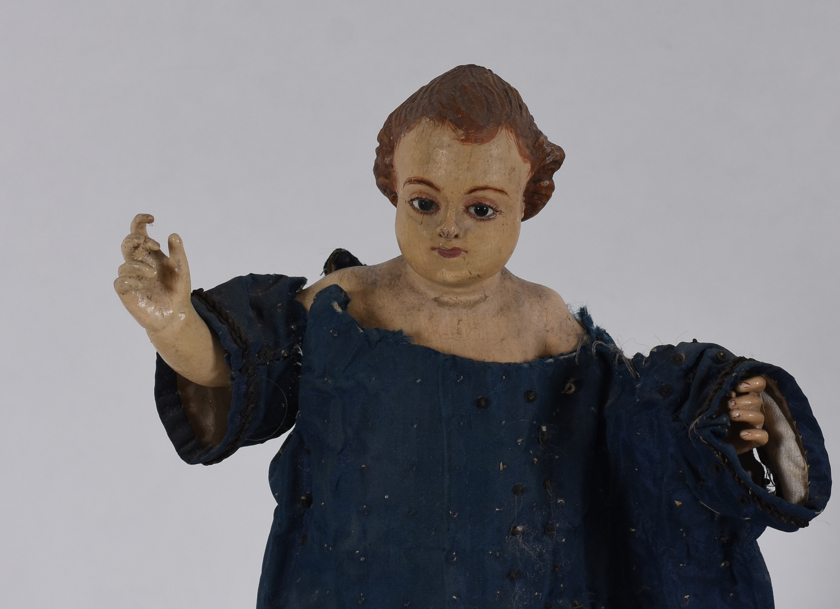 Arte Sacra – Imagem do Menino Jesus – Madeira esculpida dourada e... - foto 2 de 6