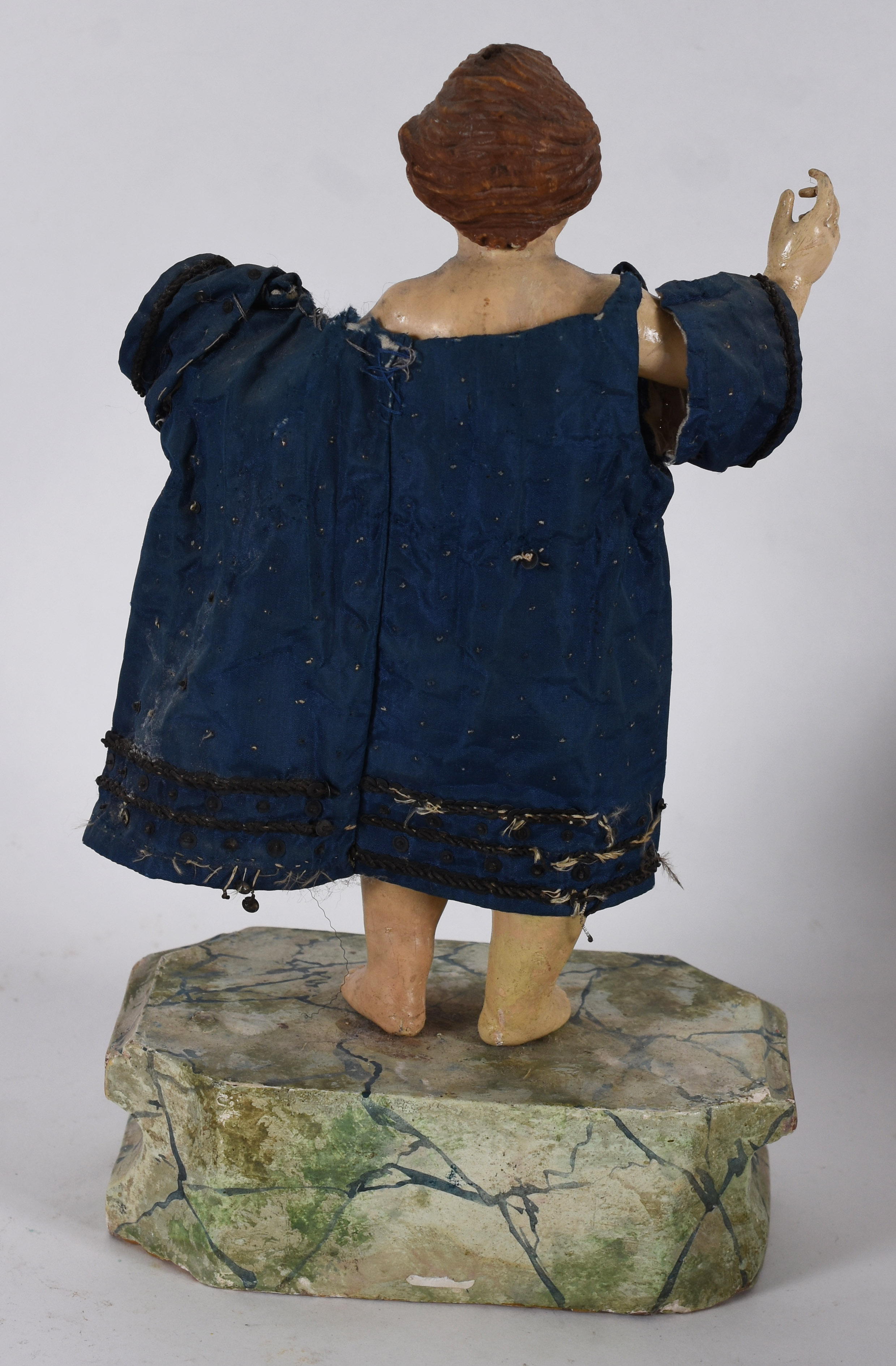 Arte Sacra – Imagem do Menino Jesus – Madeira esculpida dourada e... - foto 4 de 6