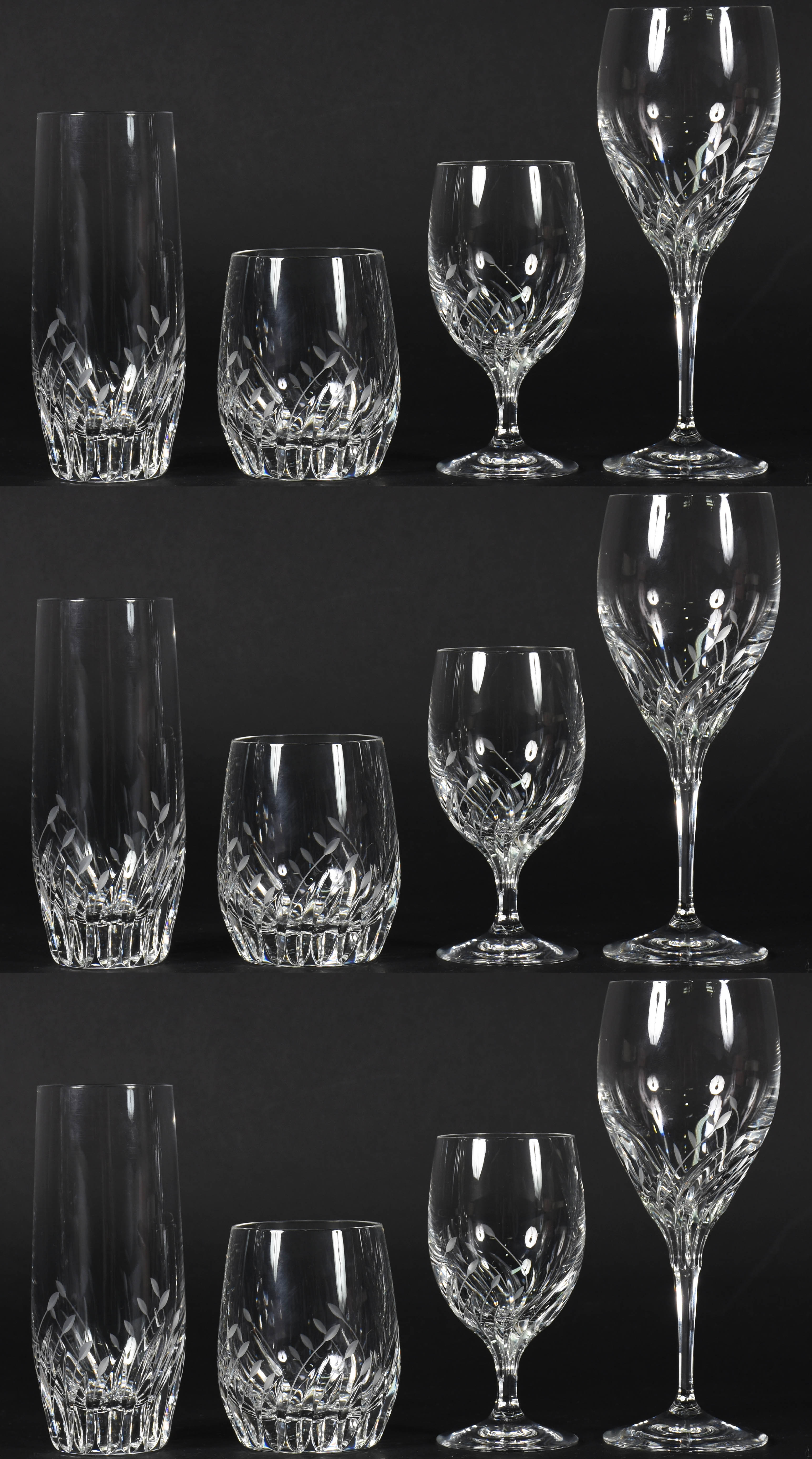Conjunto de copos de cristal Napoleão , Composto de : 6 copos baixo... - foto 1 de 5