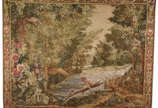 Tapeçaria Royal Aubusson (1580),  - Tapeçaria Aubusson com paisagem bucólica.