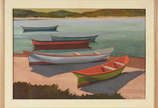 GUILLOME, Jean (1912 – 1985), Barcos S. Pedro d... - o.s.e , datado de 1981.
