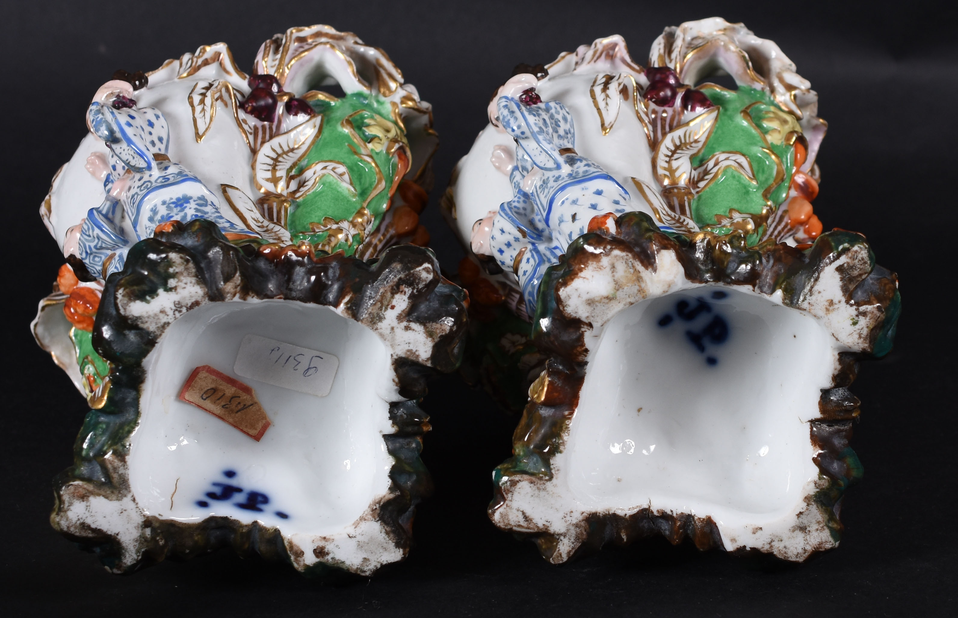 Par de potiches – Porcelana “Velho Paris” – Decoração “chinoiserie”... - foto 4 de 4