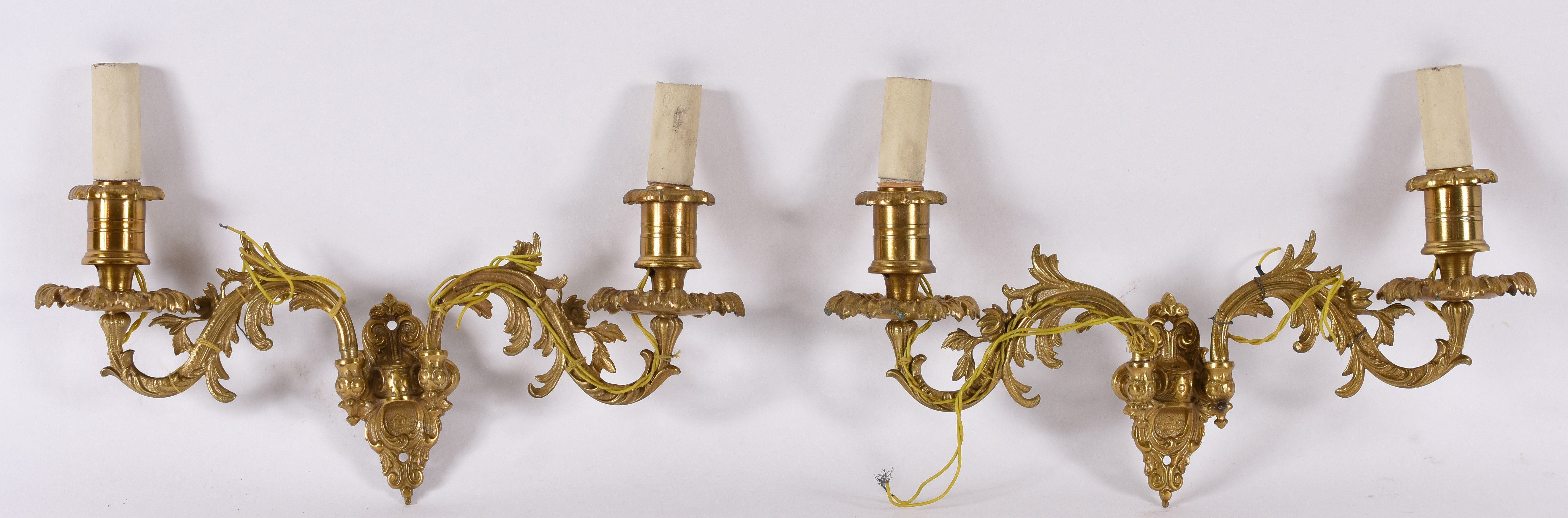Par de Apliques – Luminárias de parede para velas (adaptadas pra luz... - foto 1 de 3