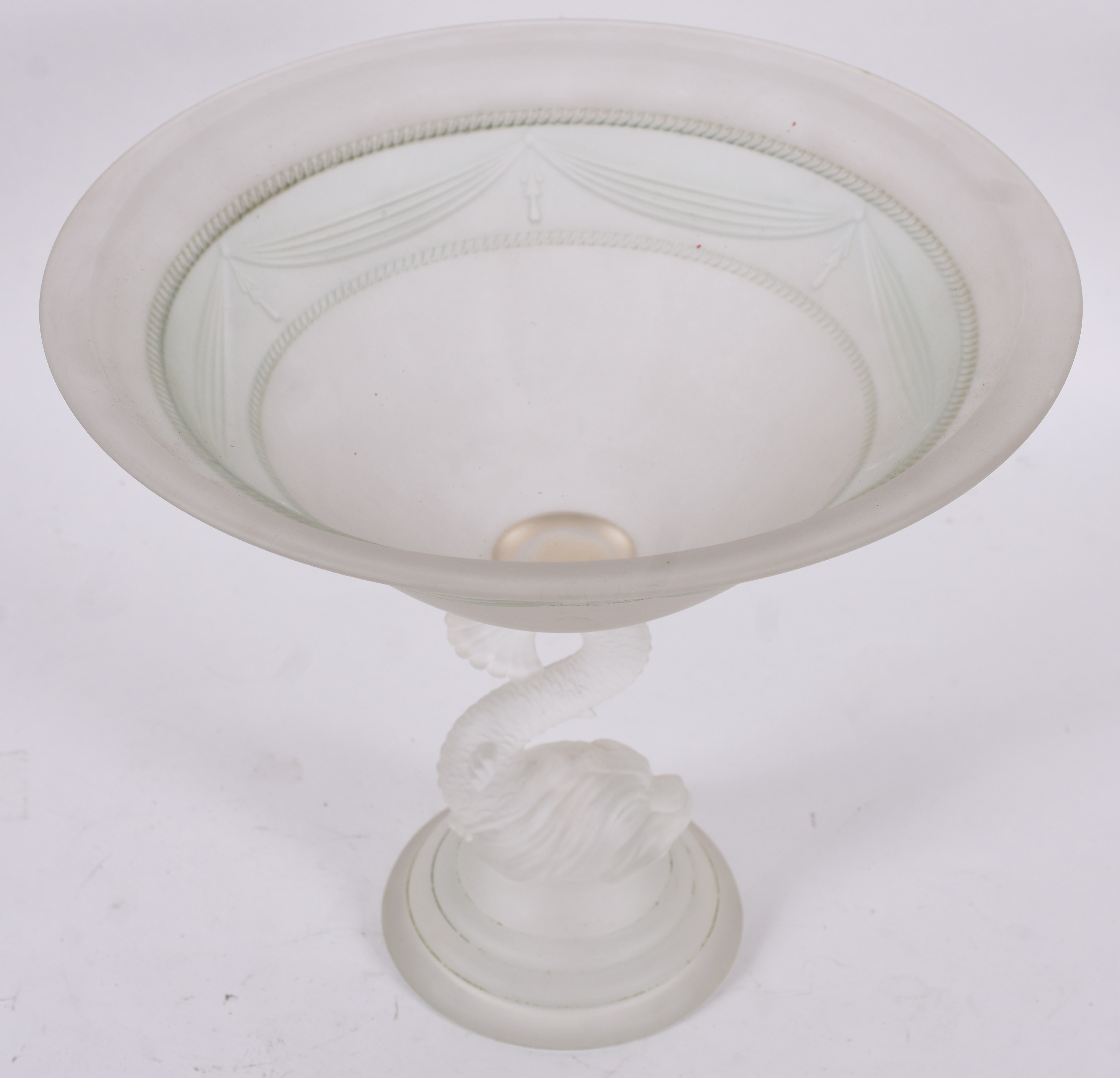 Fruteira – Cristal Baccarat – Decoração em tom fosqueado, com bojo... - foto 1 de 4