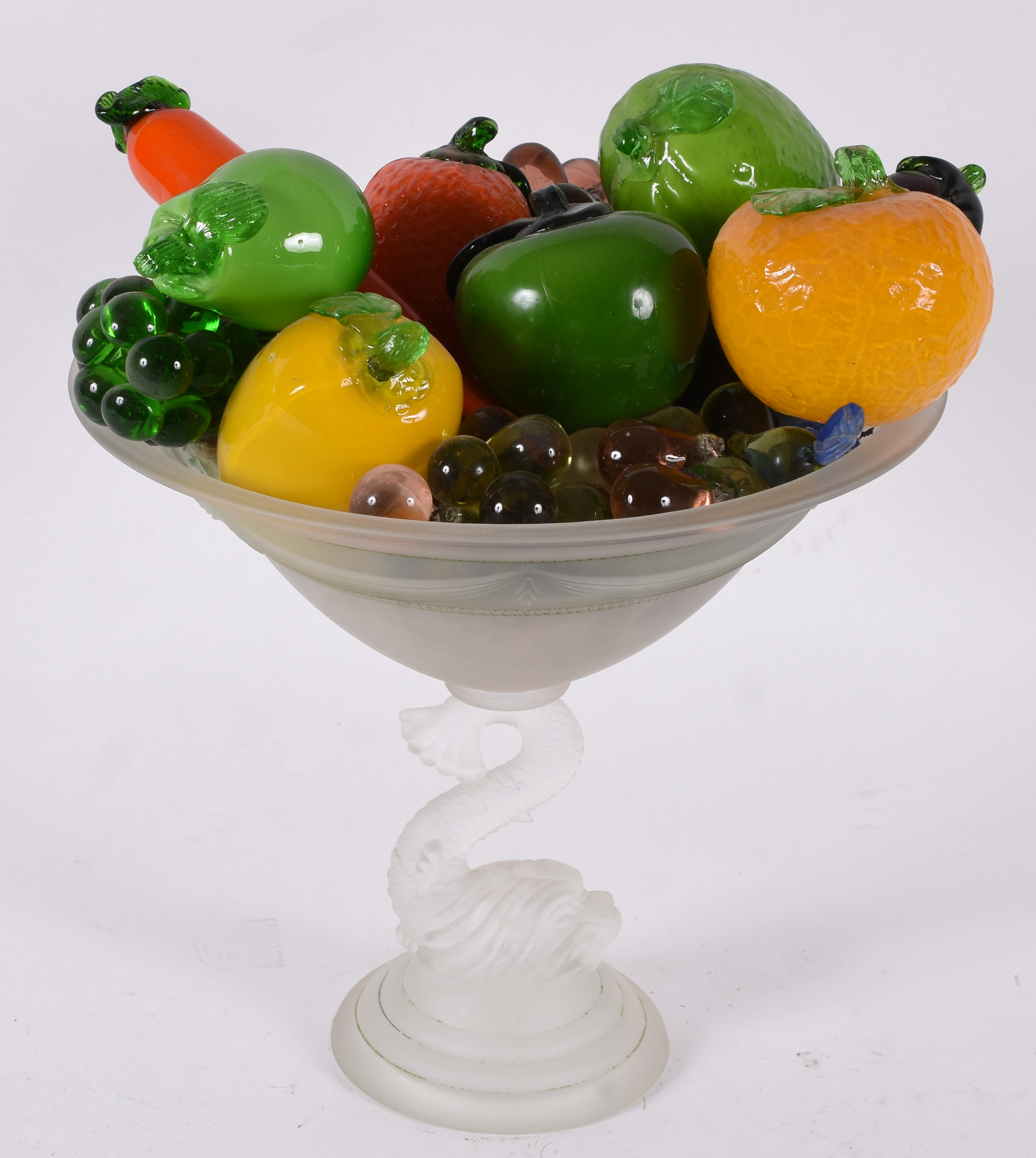 Fruteira – Cristal Baccarat – Decoração em tom fosqueado, com bojo... - foto 4 de 4
