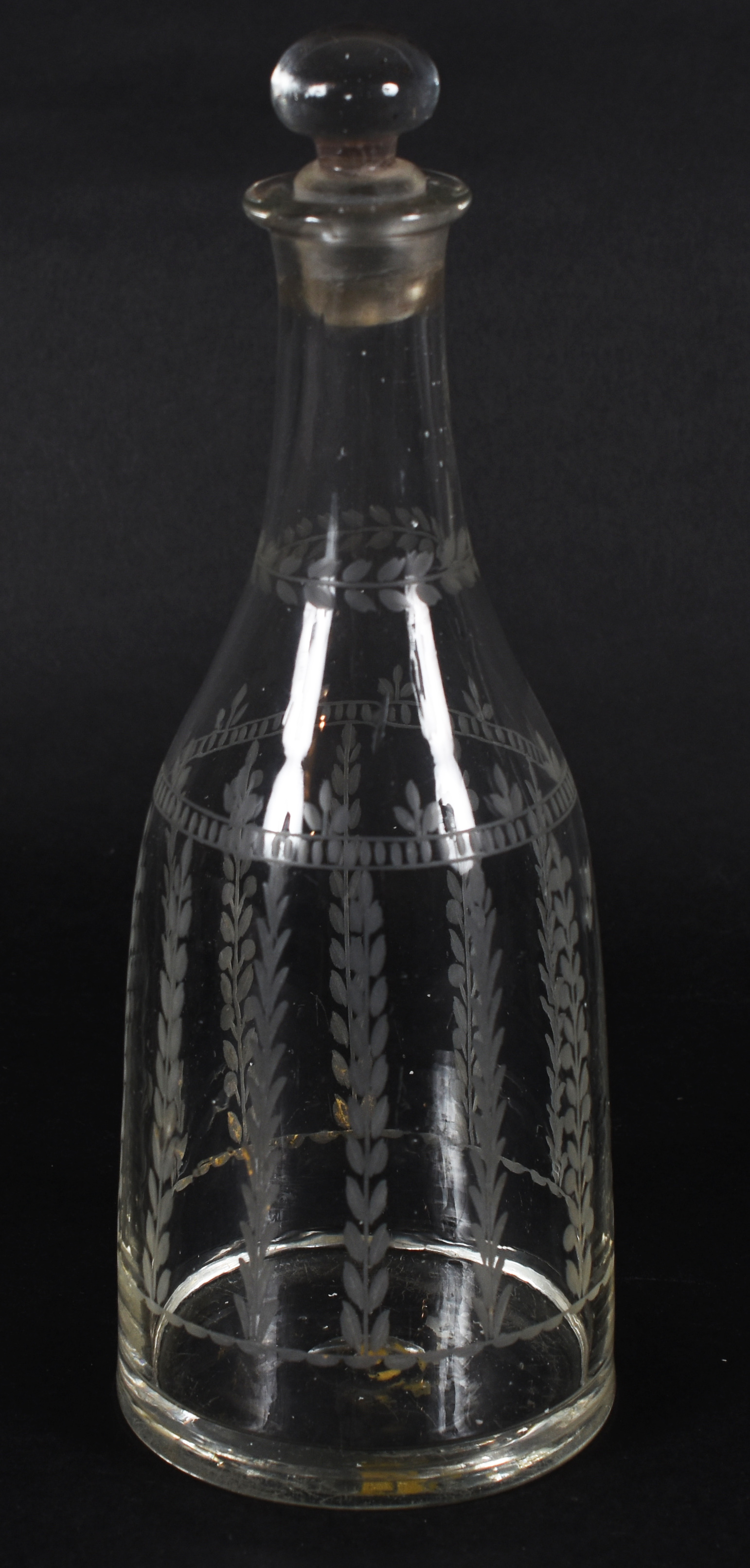 Garrafa D. Maria – Cristal da Vista Alegre – Decoração em ramagens... - foto 1 de 3