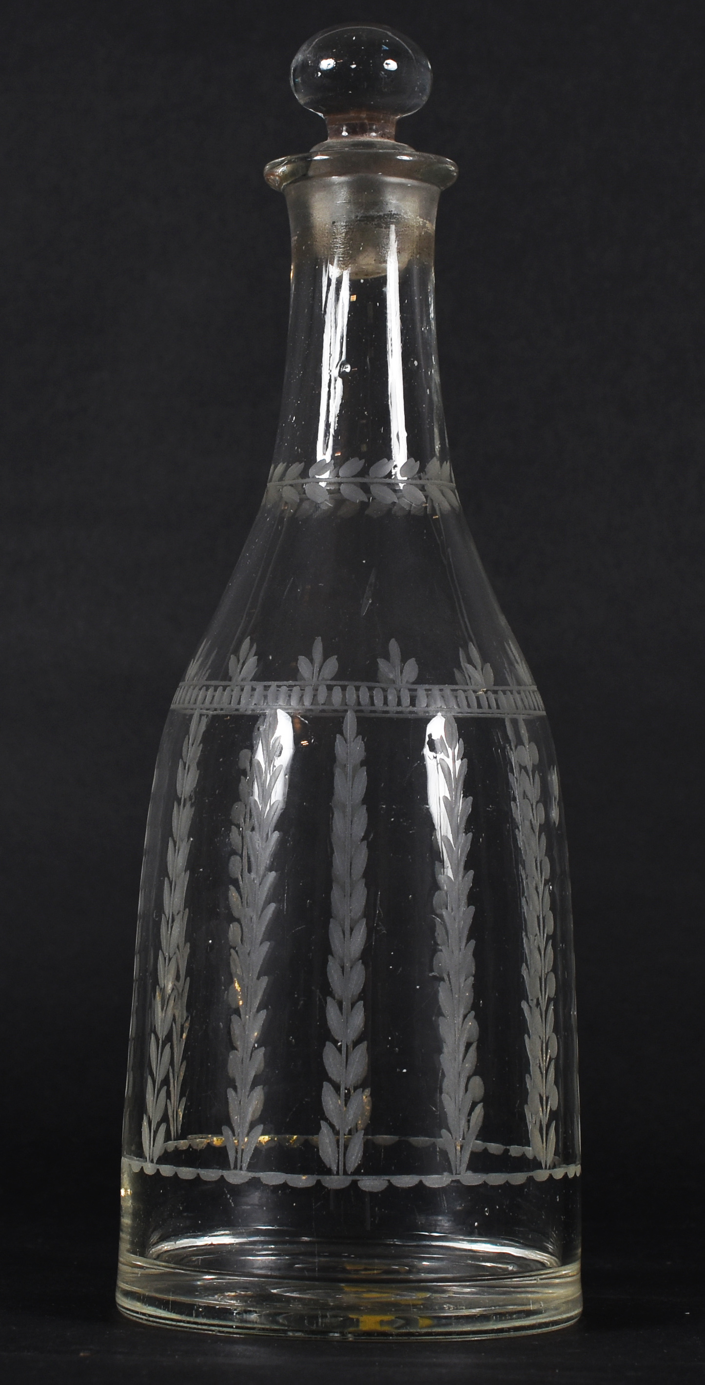 Garrafa D. Maria – Cristal da Vista Alegre – Decoração em ramagens... - foto 2 de 3