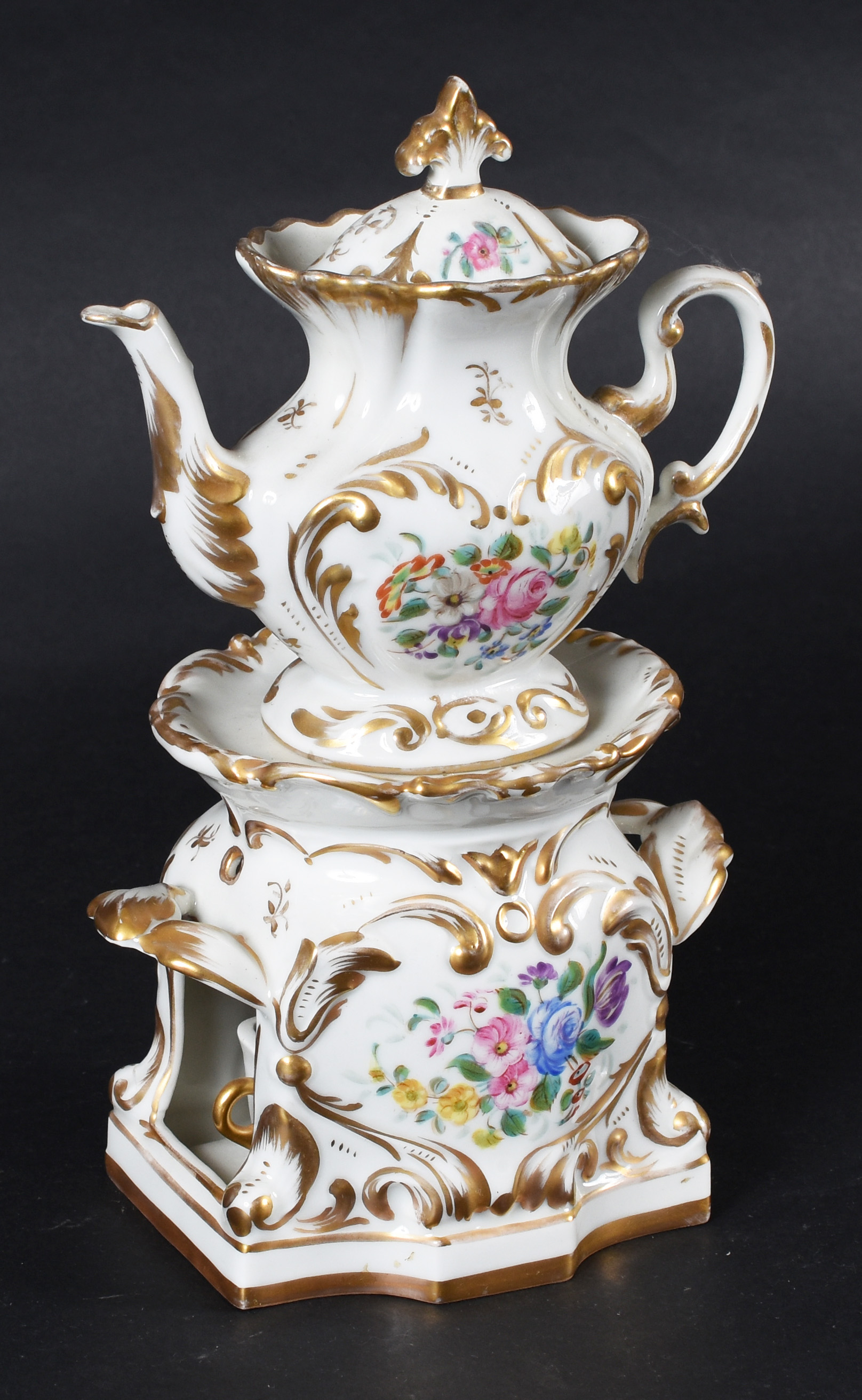 Veilleuse “Velho Paris” – Porcelana francesa – Decoração floral em... - foto 1 de 5