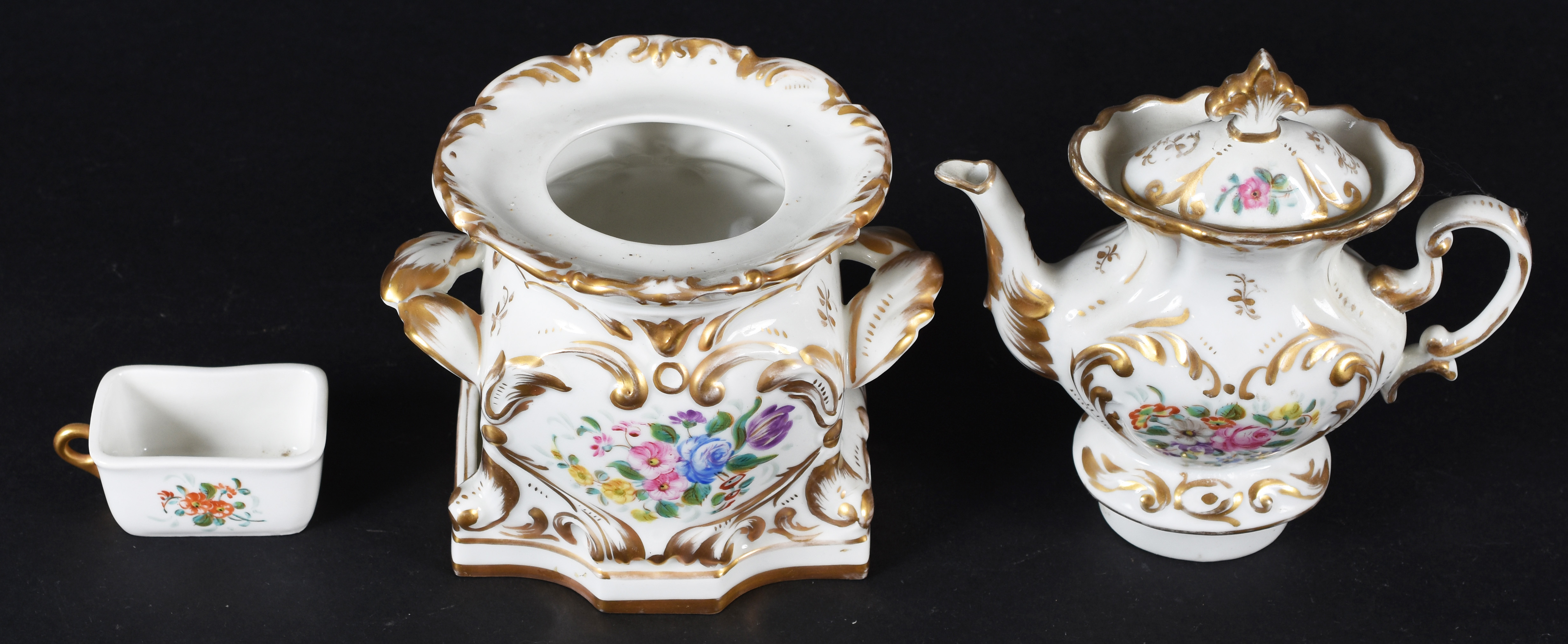 Veilleuse “Velho Paris” – Porcelana francesa – Decoração floral em... - foto 3 de 5