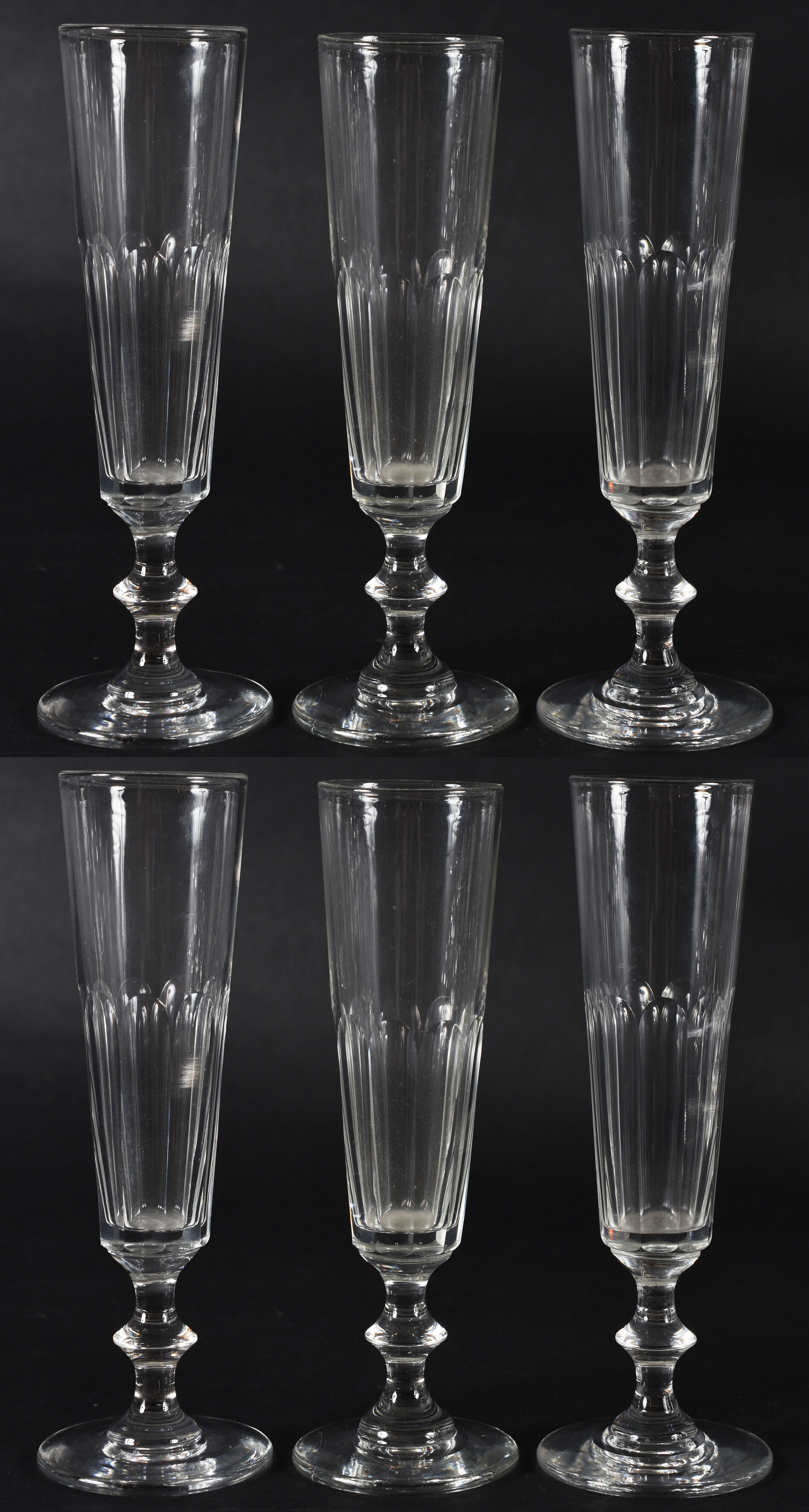 Conjunto de copos – Cristal Baccarat, modelo d’ Harcourt - ... flures... - foto 1 de 2